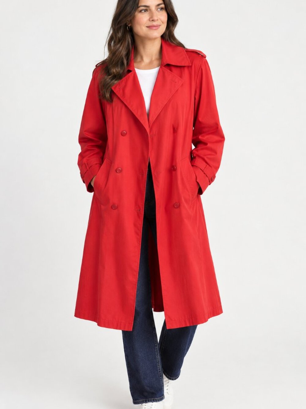 Vintage London Fog Size 10M Coral Spring Trench Coat